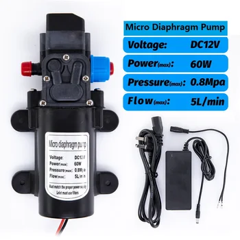DC12V 60W Micro Electric Diaphragm Water Pump Automatic Switch 5L/min High Pressure for Car Washing Spray 0.8Mpa 5L/min
DC12V 60W Micro Electric Diaphragm Water Pump Automatic Switch 5L/min High Pressure for Car Washing Spray 0.8Mpa 5L/min