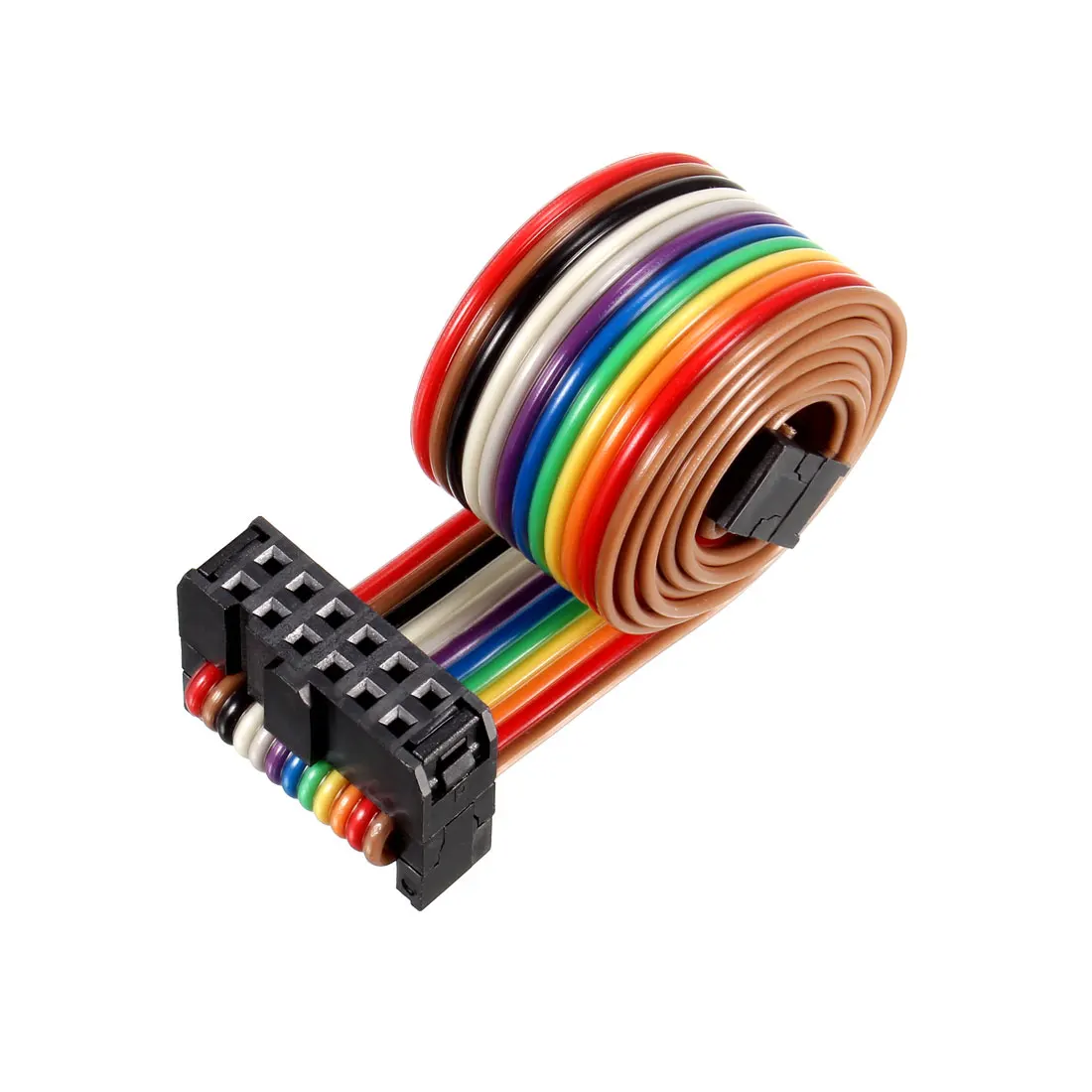 uxcell IDC Rainbow Wire Flat Ribbon Cable 10P A-type FC/FC Connector 2.54mm Pitch 0.5m 12P
uxcell IDC Rainbow Wire Flat Ribbon Cable 10P A-type FC/FC Connector 2.54mm Pitch 0.5m 12P