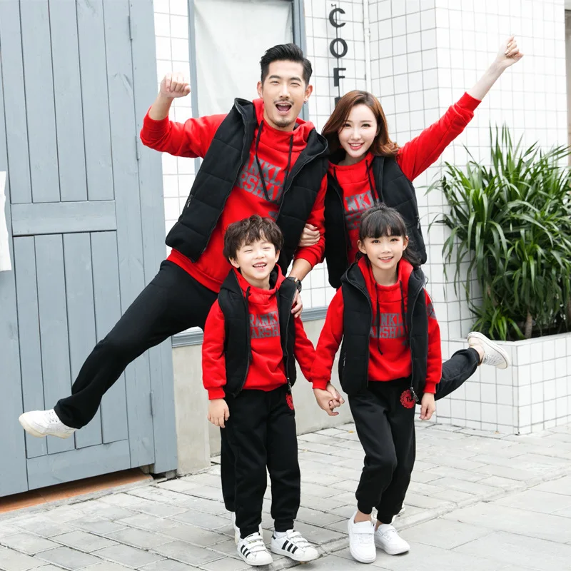 New Style Parent-child Matching Outfit Fall And Winter Clothes Waistcoat Three-piece Set-Sports Family of Three Family Pack
New Style Parent-child Matching Outfit Fall And Winter Clothes Waistcoat Three-piece Set-Sports Family of Three Family Pack