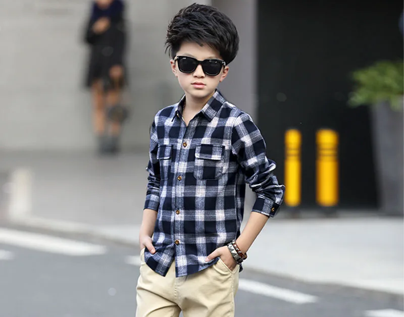 Children Boys Cotton Shirts
