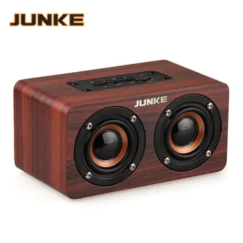 JUNKE W5 Stereo Wooden Portable Bluetooth Speakers Bass Dual Speaker For Sport With TF Card USB MP3 Player HiFi Computer Column
JUNKE W5 Stereo Wooden Portable Bluetooth Speakers Bass Dual Speaker For Sport With TF Card USB MP3 Player HiFi Computer Column