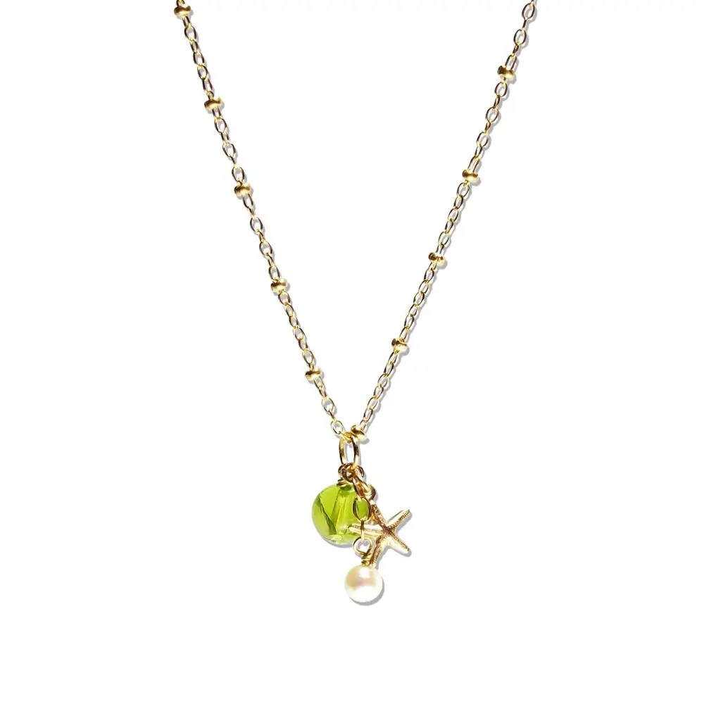 Lii Ji Natural Peridot Freshwater Pearl Starfish Charm 14K Gold Filled Chain Link Necklace 40cm+5cm August Birth Stone Jewelry
Lii Ji Natural Peridot Freshwater Pearl Starfish Charm 14K Gold Filled Chain Link Necklace 40cm+5cm August Birth Stone Jewelry