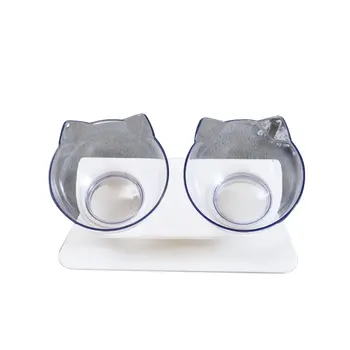Transparent Cat Bowls With Stand Pet Feeder Double Food Diner Bowl Set Perfect For Cats And Ultra Small Dog 
Transparent Cat Bowls With Stand Pet Feeder Double Food Diner Bowl Set Perfect For Cats And Ultra Small Dog