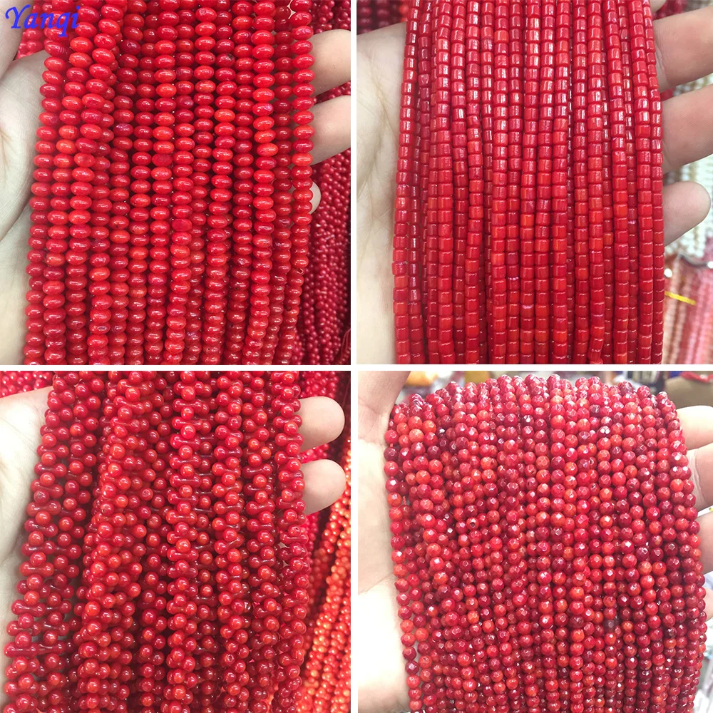 A Quality 15" Natural Stone Beads Red Coral Beads Round Faceted Spacer Beads For Jewelry Making DIY Bracelet Necklace Earring
A Quality 15" Natural Stone Beads Red Coral Beads Round Faceted Spacer Beads For Jewelry Making DIY Bracelet Necklace Earring