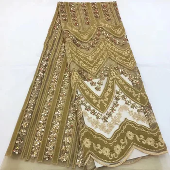 Latest High Quality African Tulle Lace Fabric Nigeria Lace Fabric 2020 Gold Color French Sequins Net Lace Materials CD28821
Latest High Quality African Tulle Lace Fabric Nigeria Lace Fabric 2020 Gold Color French Sequins Net Lace Materials CD28821