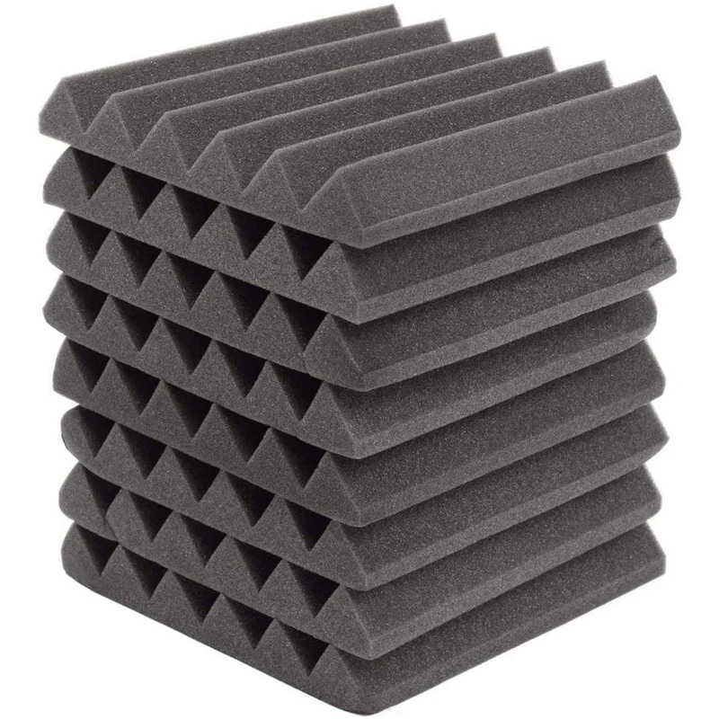 24Pcs Soundproofing Foam Acoustic Foam Sound Treatment Panels Room Absorption Wedge Tiles Polyurethane Foam 305 x 305 x 45mm
24Pcs Soundproofing Foam Acoustic Foam Sound Treatment Panels Room Absorption Wedge Tiles Polyurethane Foam 305 x 305 x 45mm