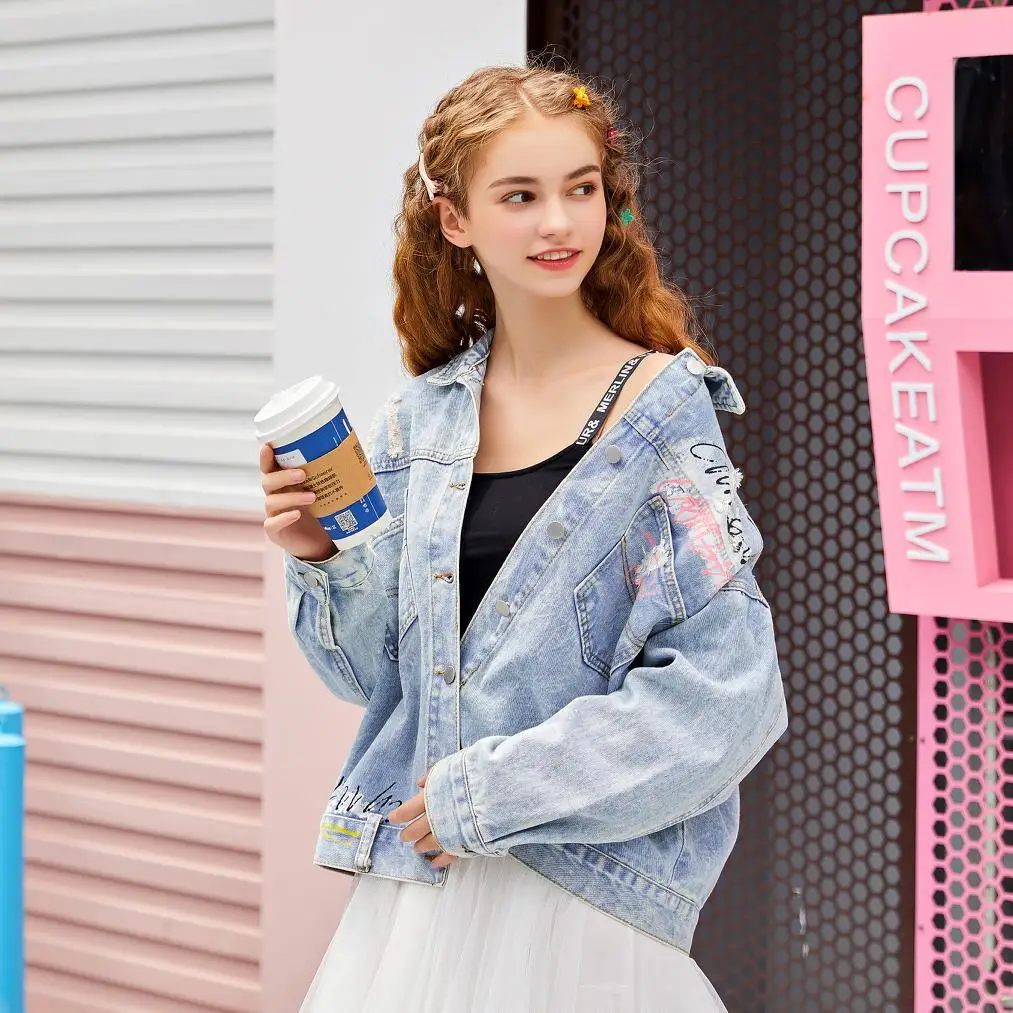 Jeans Coat Women's Loose-Fit Popular Korean-style 2019 Spring And Autumn New Style Network Red Jacket Students BF Short WOMEN'S
Jeans Coat Women's Loose-Fit Popular Korean-style 2019 Spring And Autumn New Style Network Red Jacket Students BF Short WOMEN'S
