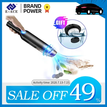 E-ACE Wireless Handheld Car Vacuum Cleaner Powerful Cyclone Suction Rechargeable Wet/Dry Auto for Car Home Pet Hair
E-ACE Wireless Handheld Car Vacuum Cleaner Powerful Cyclone Suction Rechargeable Wet/Dry Auto for Car Home Pet Hair