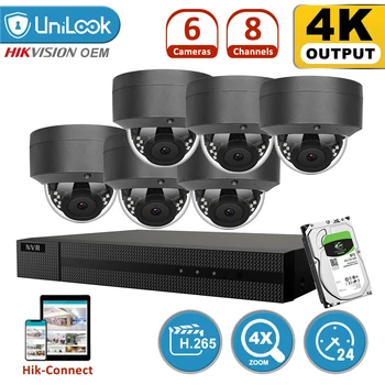 UniLook 8CH 5MP H.265+ 4K HD POE NVR Kit CCTV System IR Outdoor Audio Video Security Systems 2.8~12mm motorized lens HIK C 
UniLook 8CH 5MP H.265+ 4K HD POE NVR Kit CCTV System IR Outdoor Audio Video Security Systems 2.8~12mm motorized lens HIK C