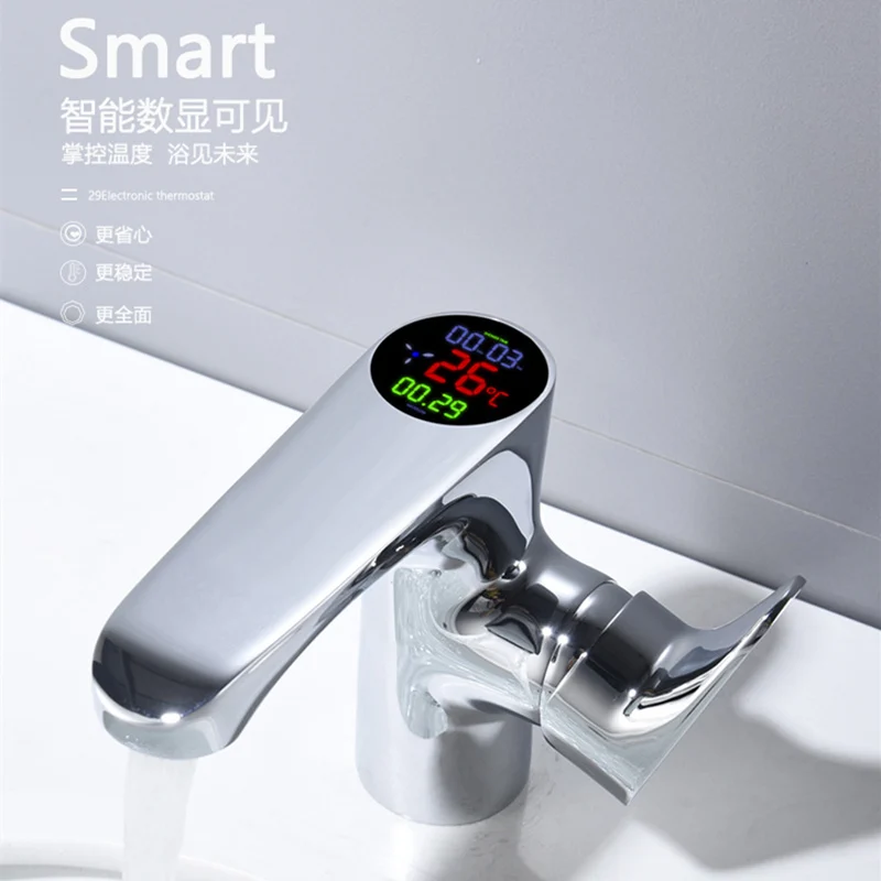 LED Water temperature display Temperature Sensor Bathroom Basin Sink Faucet Torneira Brass Kitchen Mixer Tap
LED Water temperature display Temperature Sensor Bathroom Basin Sink Faucet Torneira Brass Kitchen Mixer Tap