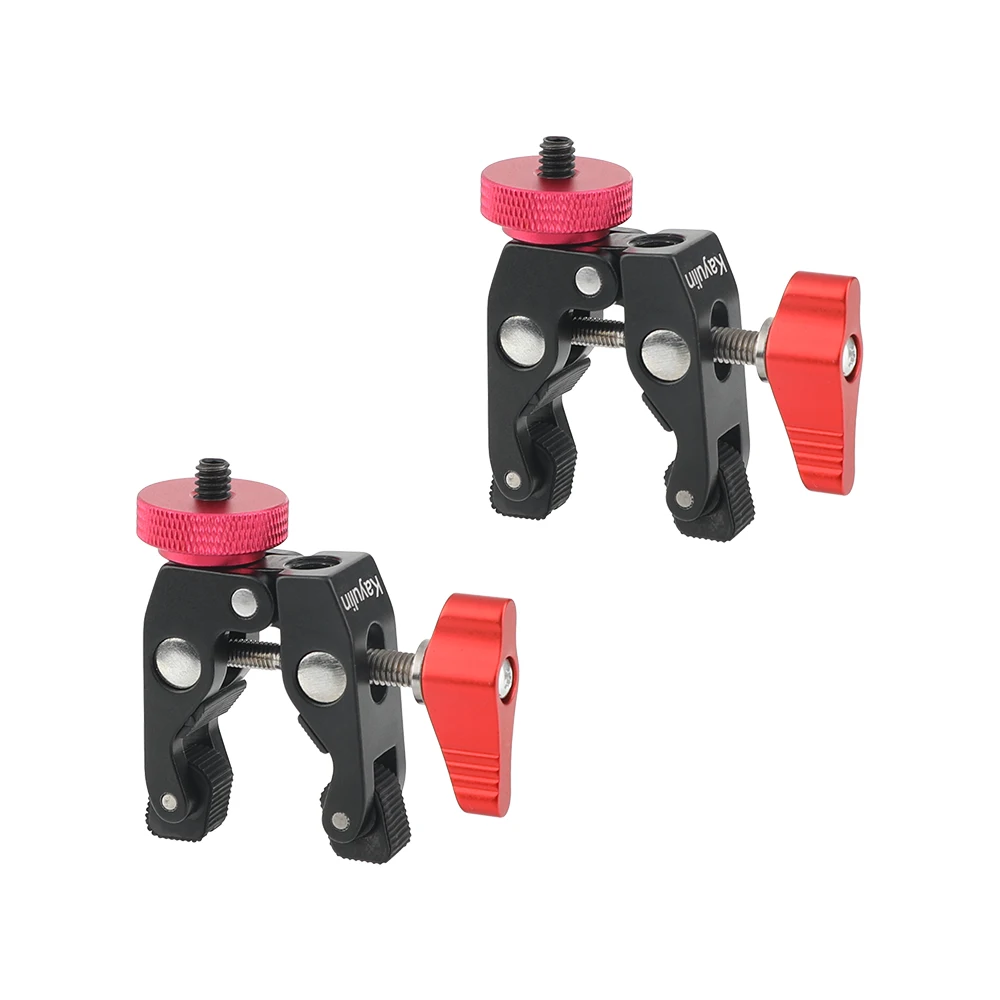 Kayulin Super Clamp Crab Pliers Clip with 1/4 inch to 1/4 inch Screw Adapter (Red T-handle) 2 Piece
Kayulin Super Clamp Crab Pliers Clip with 1/4 inch to 1/4 inch Screw Adapter (Red T-handle) 2 Piece