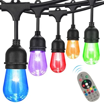 15M LED S14 String Lights Waterproof E27 Warm LED Retro Edison Filament Bulb Outdoor Street Garden Patio Holiday Lighting
15M LED S14 String Lights Waterproof E27 Warm LED Retro Edison Filament Bulb Outdoor Street Garden Patio Holiday Lighting