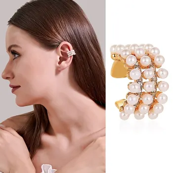 Punk Women Ear Cuff Earring Fashion Imitation Pearls Circle Small Clip On Earring No Piercing Fake Cartilage Earring
Punk Women Ear Cuff Earring Fashion Imitation Pearls Circle Small Clip On Earring No Piercing Fake Cartilage Earring
