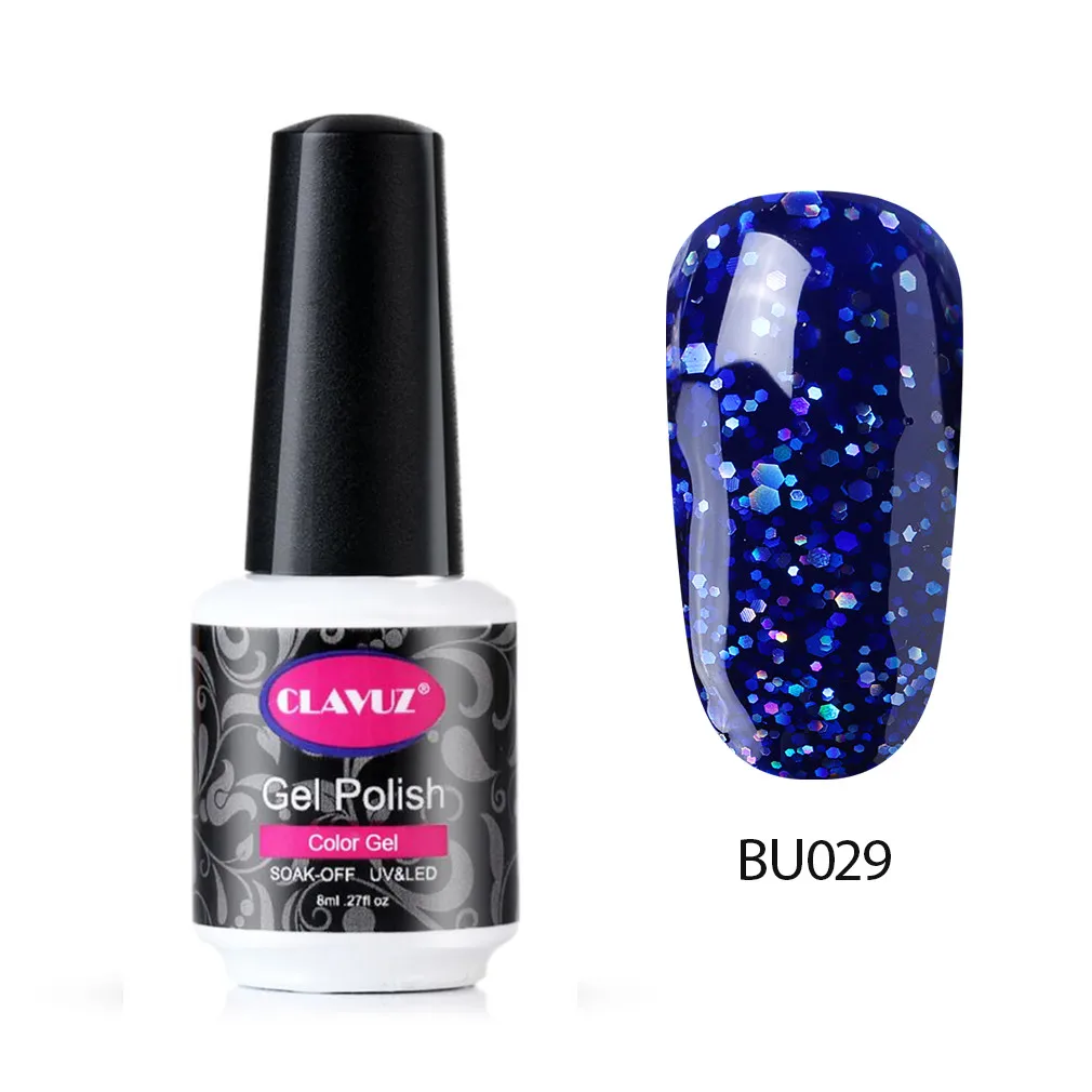 CLAVUZ Blue Series Gel Nail Polish Magic Soak Off UV Gel Lacquer Salon Nail Art Manicure Varnish 8ML
CLAVUZ Blue Series Gel Nail Polish Magic Soak Off UV Gel Lacquer Salon Nail Art Manicure Varnish 8ML