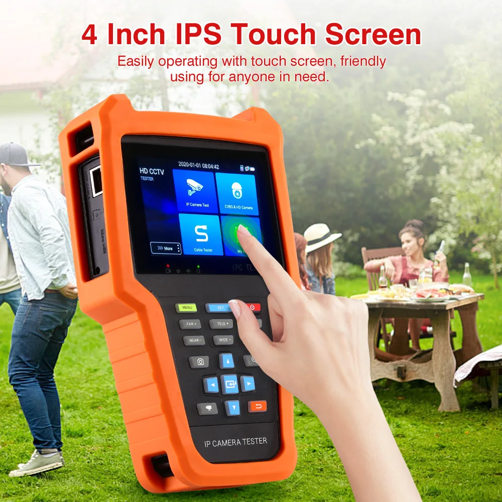 CCTV Tester Wifi function Touch Screen Security Camera Tester Handhold 4 Inch IPS Screen 8MP AHD CVI HD SDI TV IP Camera Tester
CCTV Tester Wifi function Touch Screen Security Camera Tester Handhold 4 Inch IPS Screen 8MP AHD CVI HD SDI TV IP Camera Tester