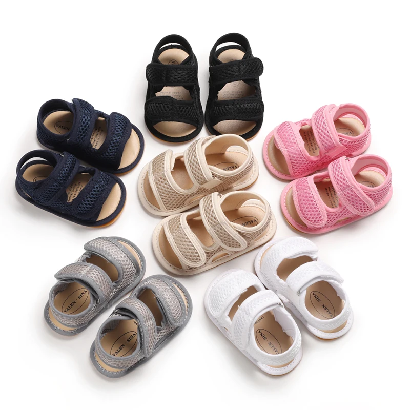 

Prewalker Summer 2021 New Baby Beach Breathable Sandal 0-18 Months Baby Casual Flat Baby Walking Shoes