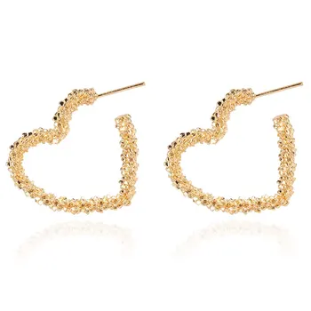 Cross Border Europe and America Fashion Earrings Bohemian Style Cool Alloy Heart Shape Hollow out Earrings Ear Stud Female F8280
Cross Border Europe and America Fashion Earrings Bohemian Style Cool Alloy Heart Shape Hollow out Earrings Ear Stud Female F8280