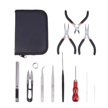 12 pcs/set Jewelry Making DIY Pliers Tools Set Flat Round Nose Pliers Wire Cutter Pliers Rings Scissor Needles Beading Tweezer
12 pcs/set Jewelry Making DIY Pliers Tools Set Flat Round Nose Pliers Wire Cutter Pliers Rings Scissor Needles Beading Tweezer