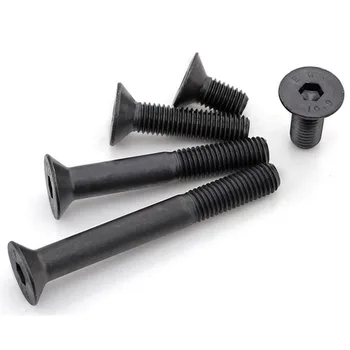 Black Hex socket Flat Head Long Bolts KM DIN79910.9 Level Countersunk Head Hexagon Socket Machine Screw M8 m10 m12 m16 M20 2Pcs 
Black Hex socket Flat Head Long Bolts KM DIN79910.9 Level Countersunk Head Hexagon Socket Machine Screw M8 m10 m12 m16 M20 2Pcs