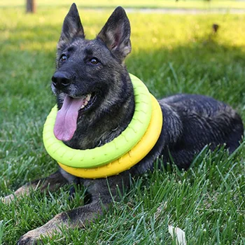Pet Flying Discs EVA Pet Ring Pull-resistant Bite Floating Toy Puppy Training Toy Pitbull French Dog Interactive Toys 
Pet Flying Discs EVA Pet Ring Pull-resistant Bite Floating Toy Puppy Training Toy Pitbull French Dog Interactive Toys