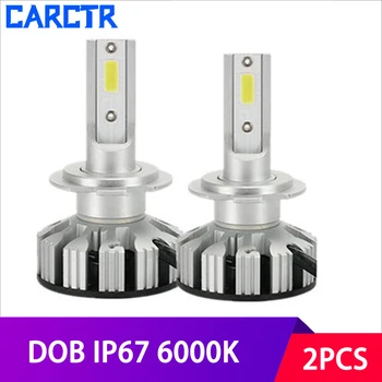 CARCTR LED Car Headlight Bulb H4 H7 H1 H3 H11 9005 9006 880 881 40W 8000LM 6000K DOB Auto Bulbs Modified Car Light Accessories