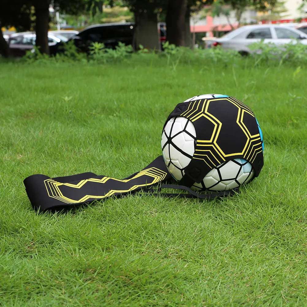 H3E# Adjustable Football Kick Trainer Soccer Ball Train Equipment Practice Belt 