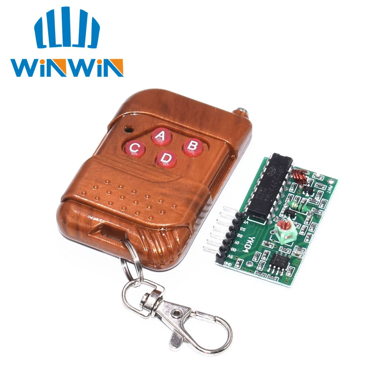 C04 1set IC 2262/2272 4 CH 315Mhz Key Wireless Remote Control Kits Receiver module
C04 1set IC 2262/2272 4 CH 315Mhz Key Wireless Remote Control Kits Receiver module
