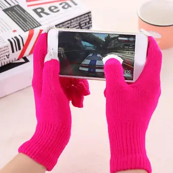 Winter Men Women Solid Color Knit Gloves Warm Full Finger Touch Screen Mittens
Winter Men Women Solid Color Knit Gloves Warm Full Finger Touch Screen Mittens
