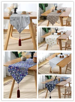 Grid pattern table flag European-style decorative table flag tassel tea mat cotton linen table flag 
Grid pattern table flag European-style decorative table flag tassel tea mat cotton linen table flag