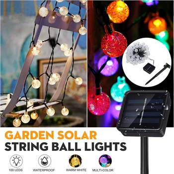 20/30/50/100Balls Upoom Solar String Lights Garden Outdoor String Lights Multi-Colored Waterproof Crystal Ball Fairy Lights
20/30/50/100Balls Upoom Solar String Lights Garden Outdoor String Lights Multi-Colored Waterproof Crystal Ball Fairy Lights
