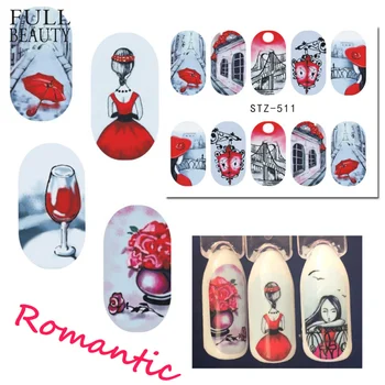 1 Sheets Beautiful Romantic Sticker Red Skirt Girl Nail Art Designs Manicure Water Transfer Decals Tips Manicure CHSTZ511-512
1 Sheets Beautiful Romantic Sticker Red Skirt Girl Nail Art Designs Manicure Water Transfer Decals Tips Manicure CHSTZ511-512