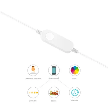 Universal RGBW Smart LED Wifi Light Strip Remote Control Controller Compatible With Alexa Google Assistant IFTTT Smart Home