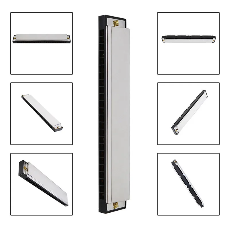 24-hole Primary Organ Metal Material Student Harmonica 24-hole C-tone Polyphony Silver Transparent Boxed Musical Instrument
24-hole Primary Organ Metal Material Student Harmonica 24-hole C-tone Polyphony Silver Transparent Boxed Musical Instrument