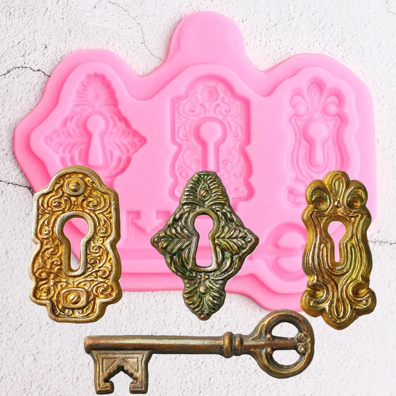 Key Lock Mould Cake Decorating Tools Cake Border Silicone Mold Cupcake Topper Fondant Molds Candy Clay Chocolate Gumpaste Moulds
Key Lock Mould Cake Decorating Tools Cake Border Silicone Mold Cupcake Topper Fondant Molds Candy Clay Chocolate Gumpaste Moulds