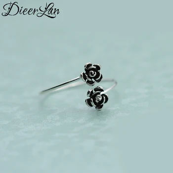 Summer Beach Vacation Vintage 925 Sterling Silver Rose Flower Ring For Women Boho Knuckle Rings Boho New Charming Jewelry 
Summer Beach Vacation Vintage 925 Sterling Silver Rose Flower Ring For Women Boho Knuckle Rings Boho New Charming Jewelry