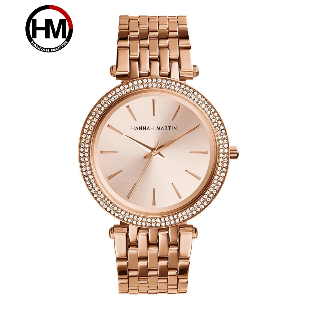 Hannah Martin Women Watches Fashion Rhinestones Big Dial Clock Wristwatches Gold Lady Watch Female Quartz Watch Relogio Feminino 
Hannah Martin Women Watches Fashion Rhinestones Big Dial Clock Wristwatches Gold Lady Watch Female Quartz Watch Relogio Feminino