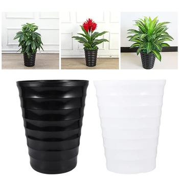 1Pc Plastic Flowerpot Breakage-proof Plant Pot Durable Planter Bonsai Container for Home Garden Balcony (White/Black) 
1Pc Plastic Flowerpot Breakage-proof Plant Pot Durable Planter Bonsai Container for Home Garden Balcony (White/Black)