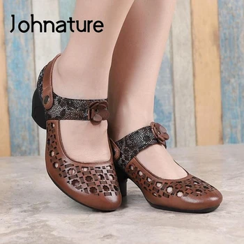 Johnature Retro Sandals Genuine Leather Women Shoes 2020 New Summer Mixed Colors Casual Flower High Heels Leisure Ladies Sandals
Johnature Retro Sandals Genuine Leather Women Shoes 2020 New Summer Mixed Colors Casual Flower High Heels Leisure Ladies Sandals