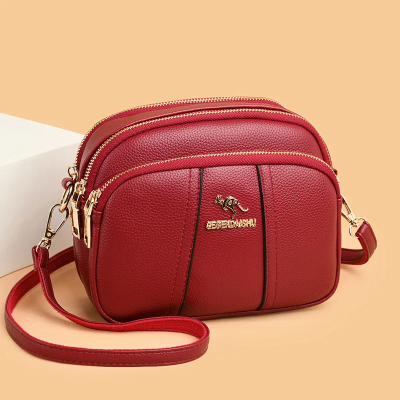 Pure Color Quality Soft Leather Women's Small Messenger Bag Simple Elegant Ladies Light Shoulder Bag Retro Wild Crossbody Bags
Pure Color Quality Soft Leather Women's Small Messenger Bag Simple Elegant Ladies Light Shoulder Bag Retro Wild Crossbody Bags