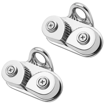 2PCS Stainless Steel 316 Cam Cleat with Leading Ring Boat Cam Cleats Matic Fairlead Marine Sailing Sailboat Kayak Canoe Dinghy
2PCS Stainless Steel 316 Cam Cleat with Leading Ring Boat Cam Cleats Matic Fairlead Marine Sailing Sailboat Kayak Canoe Dinghy