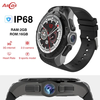 

ALLCALL W2 3G 16GB 2GB Smart Watch Quad Core 2MP Camera 1.39 Inch SIM WIFI GPS IP68 Waterproof Smartwatch For IOS Android Phone