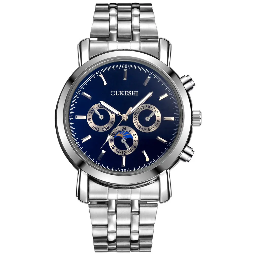 Oukeshi Hot Selling New Arrival Trend MEN'S Watch Fashion Quartz Watch Clean Steel Watchcase Waterproof Scratch-Resistant Watch
Oukeshi Hot Selling New Arrival Trend MEN'S Watch Fashion Quartz Watch Clean Steel Watchcase Waterproof Scratch-Resistant Watch