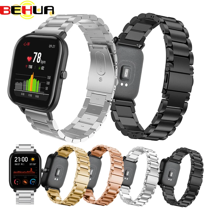 20mm Replacement Watch Band Steel Mesh Metal strap for Huami Xiaomi Amazfit GTS Bip GTR Smart watch Straps with pins Accessories
20mm Replacement Watch Band Steel Mesh Metal strap for Huami Xiaomi Amazfit GTS Bip GTR Smart watch Straps with pins Accessories