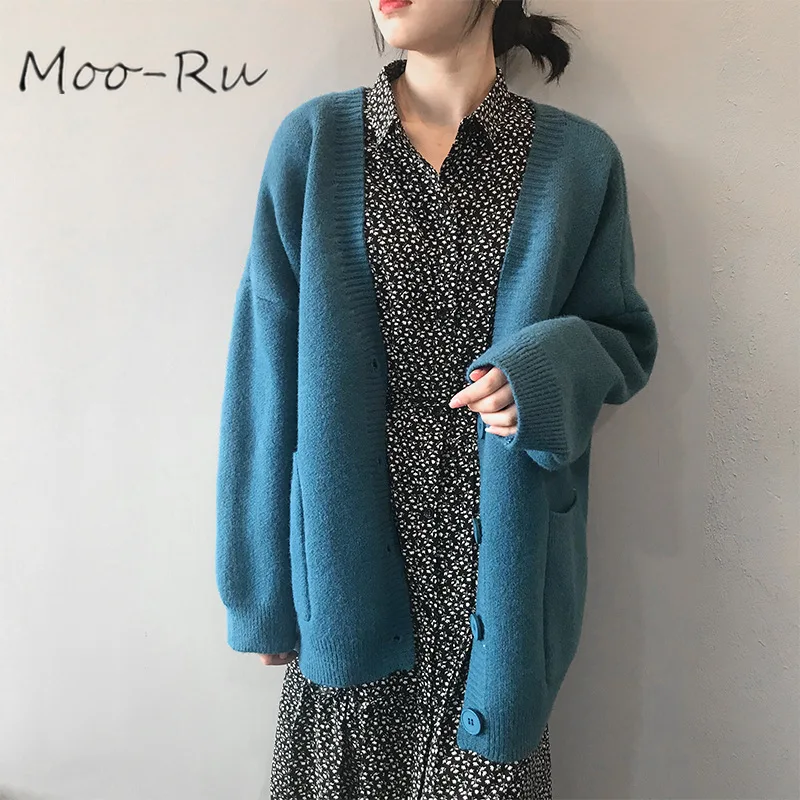 Moo-Ru 2020 Spring Style Art Style V Collar Loose All - Fit Long - Style Sweater Cardigan Coat Sweater Women
Moo-Ru 2020 Spring Style Art Style V Collar Loose All - Fit Long - Style Sweater Cardigan Coat Sweater Women