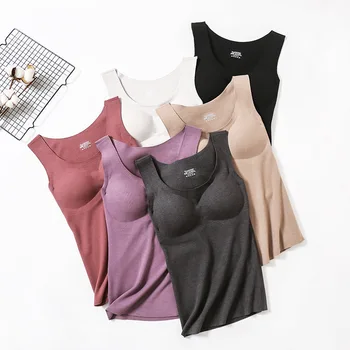 2020 New Women Double sided Velvet Vest Bra Underwear Autumn And Winter Trace Warm Zero Binding Simple Natural Vest High Quality