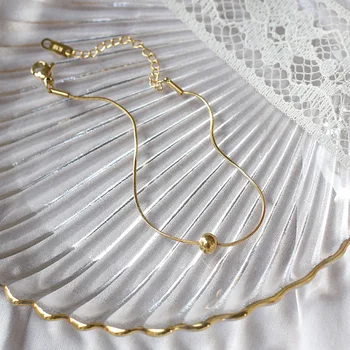 Amaiyllis 18K Gold Snake Bone Beads Bracelets Small Ball Beads Gold Bracelets For Women Summer Bangles Jewelry
Amaiyllis 18K Gold Snake Bone Beads Bracelets Small Ball Beads Gold Bracelets For Women Summer Bangles Jewelry