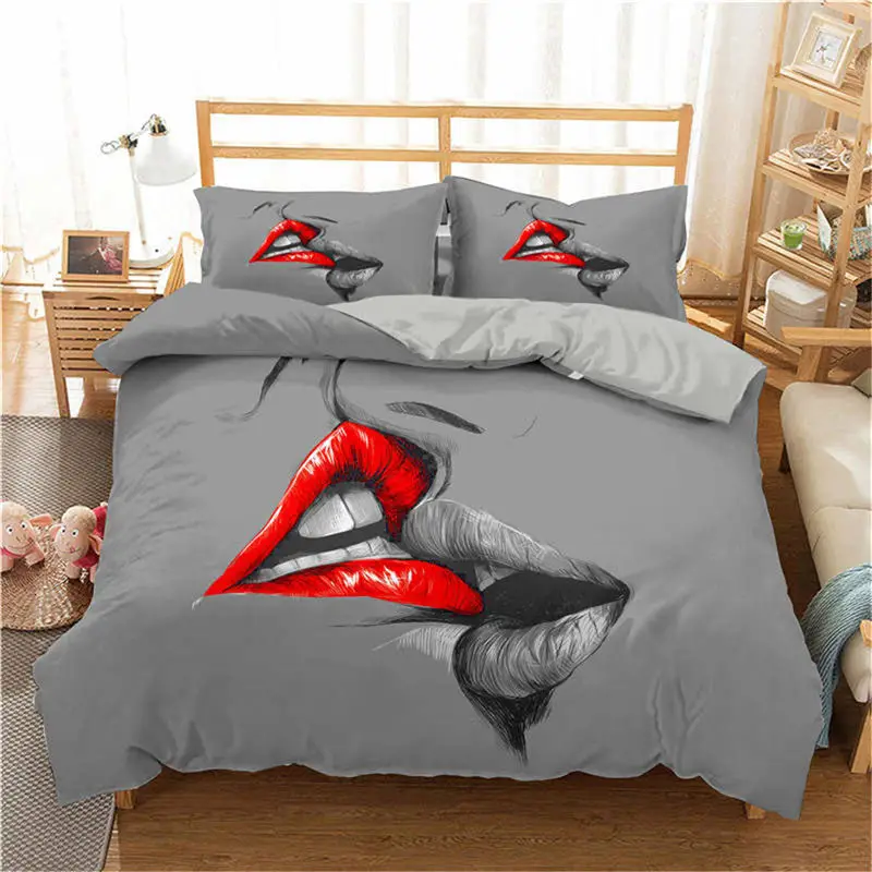 ZEIMON 3D Bedding Set Sexy Lips Print Duvet Cover Set Bedclothes With Pillowcase Lifelike Home Textiles Queen King Size Bed Set
ZEIMON 3D Bedding Set Sexy Lips Print Duvet Cover Set Bedclothes With Pillowcase Lifelike Home Textiles Queen King Size Bed Set