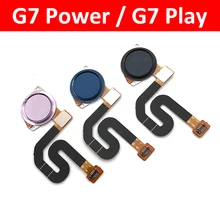 Capteur d'empreintes digitales G7 Play, bouton de Menu de touche de retour à la maison, câble ruban flexible pour Motorola Moto G7 G8 Power / G7 Play Plus=