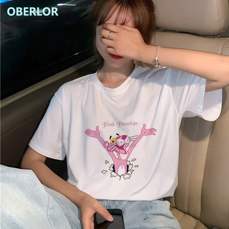 Pink Panther High Quality T Shirt Spring Summer Fashion Print Short Sleeve Round Neck Women Tops Casual Loose T-shirt Femme
Pink Panther High Quality T Shirt Spring Summer Fashion Print Short Sleeve Round Neck Women Tops Casual Loose T-shirt Femme