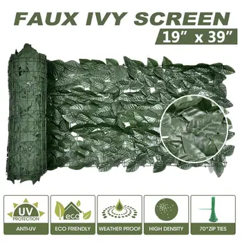 50x100cm Artificial Privacy Fence Screen Faux Ivy Leaf Screening Hedge for Outdoor Indoor Decor Garden Backyard Patio Decoration
50x100cm Artificial Privacy Fence Screen Faux Ivy Leaf Screening Hedge for Outdoor Indoor Decor Garden Backyard Patio Decoration